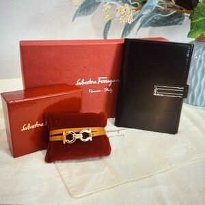 BUNDLE OF 2 - Salvatore Ferragamo Wallet & Bracelet